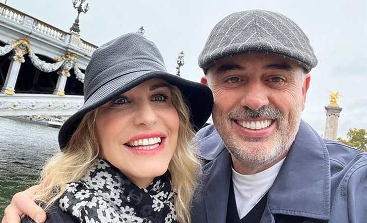 Antonella Clerici, selfie con Vittorio Garrone