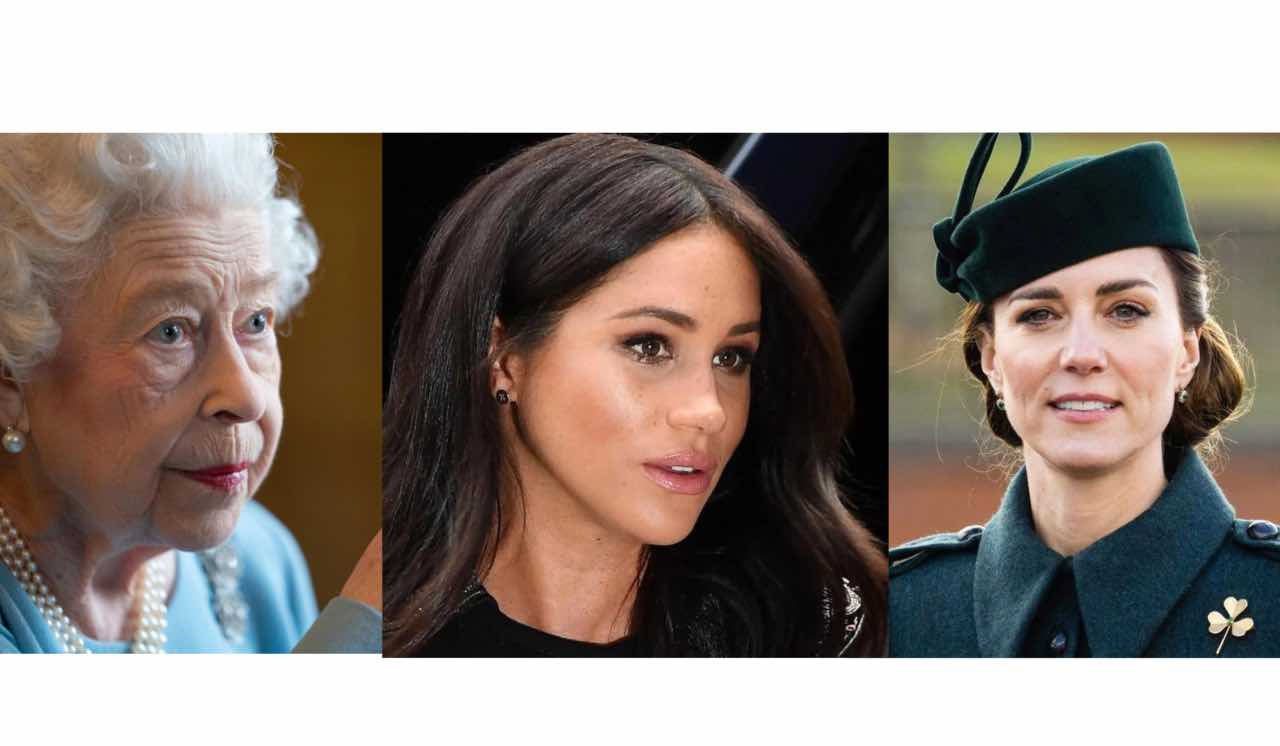 La Regina Elisabetta II, Meghan Markle e Kate Middleton
