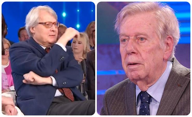 Vittorio Sgarbi e Claudio Lippi, scivoloni in diretta tv